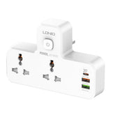 LDNIO SC2311 20W PD FAST CHARGING 2500W POWER EXTENSION TOUCH NIGHT LAMP 2 SOCKETS 1 USB-C +2 USB-A