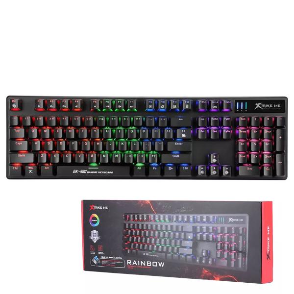 XTRIKE ME GK-980 EN WIRED MECHANICAL 104-KEY RAINBOW BACKLIGHTING KEYBOARD