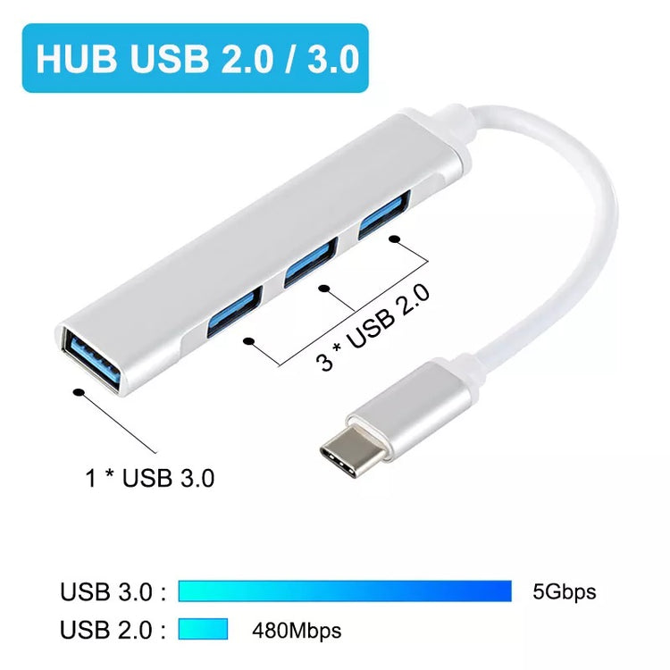 SpeedX SP-TC43 Type C 3.1 to USB HUB 4 PORT