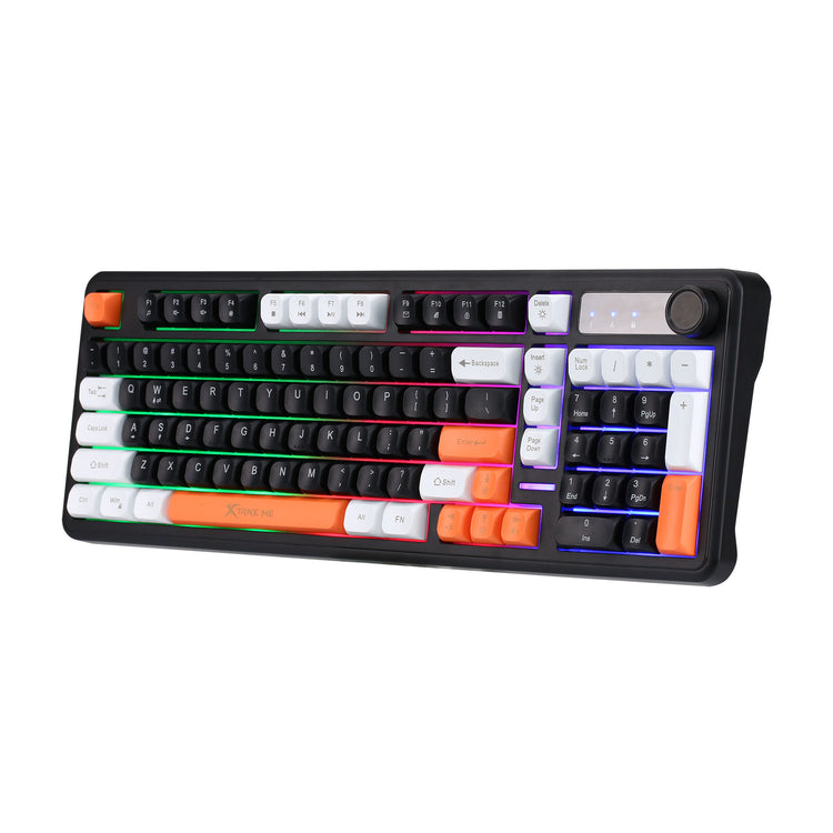 XTRIKE ME KB-418 B 97 KEYS + KNOB RGB BACKLIT WIRED SILENT MEMBRANE KEYBOARD