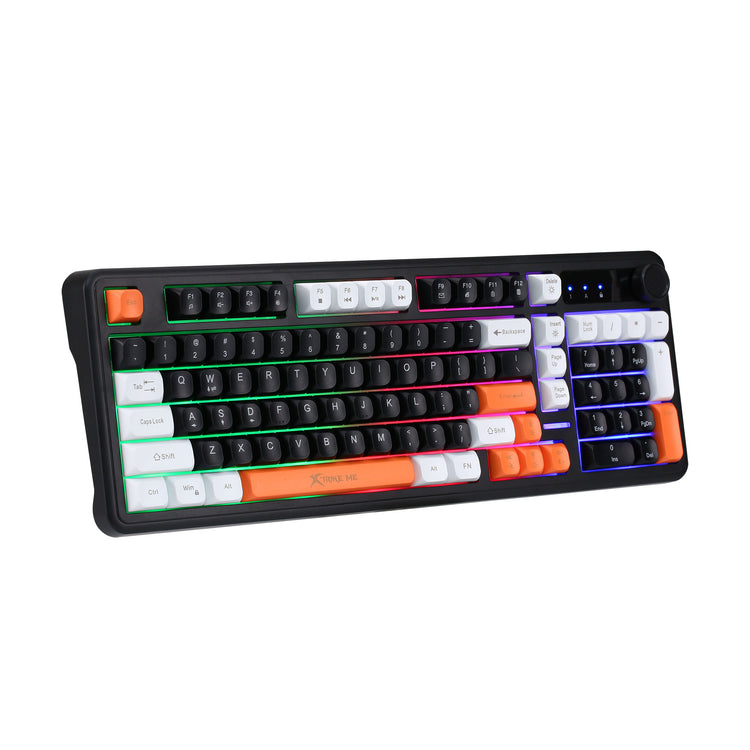 XTRIKE ME KB-418 B 97 KEYS + KNOB RGB BACKLIT WIRED SILENT MEMBRANE KEYBOARD
