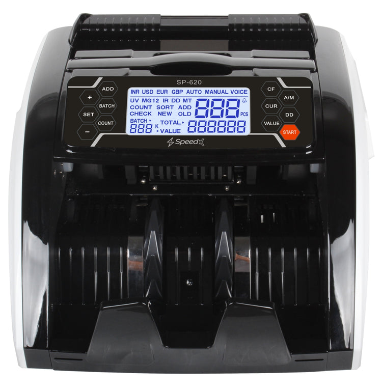 SPEEDX SP-620 SIDE DIGITAL DISPLAY ADVANCED CASH COUNTER MACHINE WITH FAKE NOTE DEDUCTION