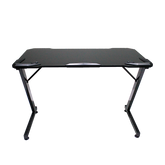 XTRIKE ME DK-02 ERGONOMIC COMPUTER DESK WITH HEADPHONE HOOK AND CUP HOLDER Z-SHAPED LEGS BLACK