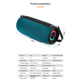 KISONLI Q28 10W BT/FM/USB/TF/TWS/RGB BLUETOOTH SUPER BASS SPEAKER