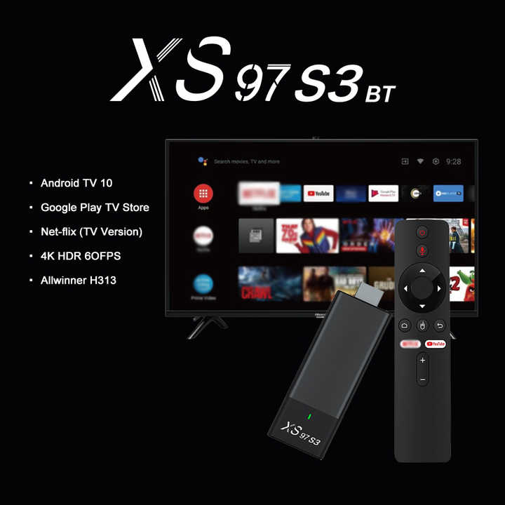 Xs97 S3 Allwinner H313 Android TV Box Android TV Stick with Custom Logo - TV Stick and 4K TV Stick
