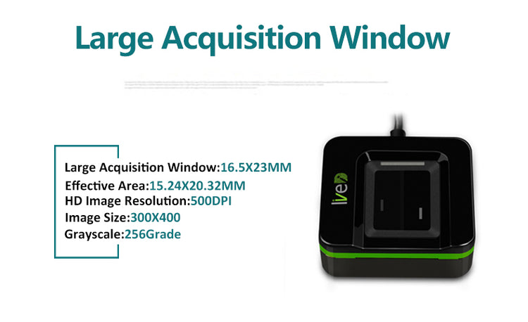 ZKT LIVE20R HIGH PERFORMANCE FINGERPRINT READER SYSTEM SUPPORTED (ANDROID, IOS, WINDOW, LINUX)