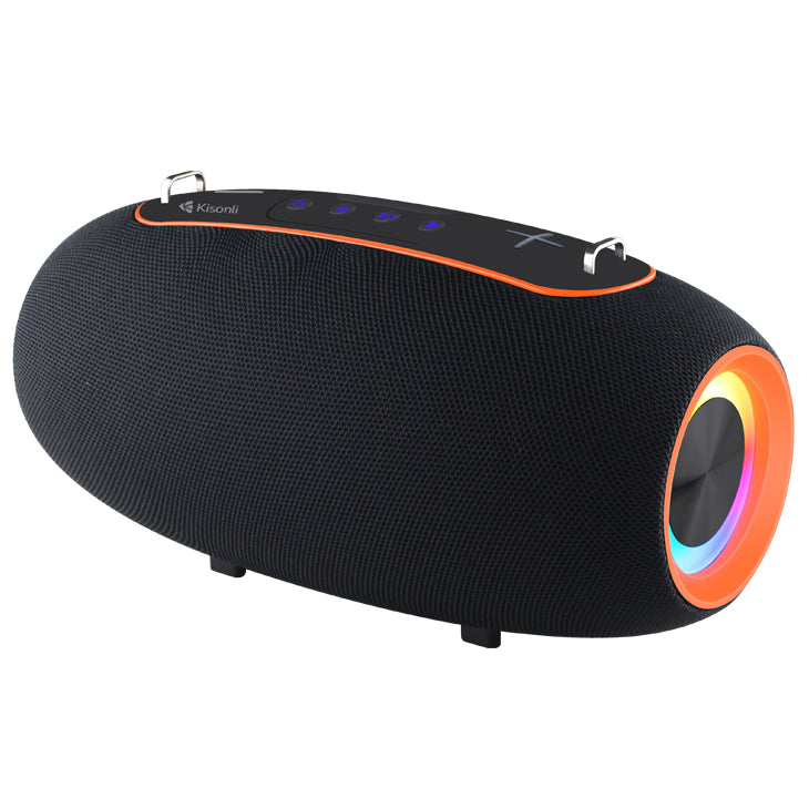 Kisonli K8 50W(30W*1+10W*2) BT/USB/TF/AUX/TWS/RGB/EQ Deep Bass Subwoofer Large Speaker