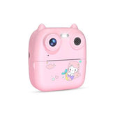 D8S CHILDRENS TIME FRONT/BACK REAR HD DIGITAL THERMAL PRINT CAMERA 1080P 48MP PINK