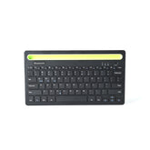 WIRELESS BLUETOOTH KEYBOARD WITH PHONE/TABLET HOLDER SLOT