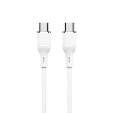 LOGILINK TYPE C TO TYPE C SILICONE FAST CHARGING DATA CABLE 1M (1 YEAR WARRANTY) WHITE
