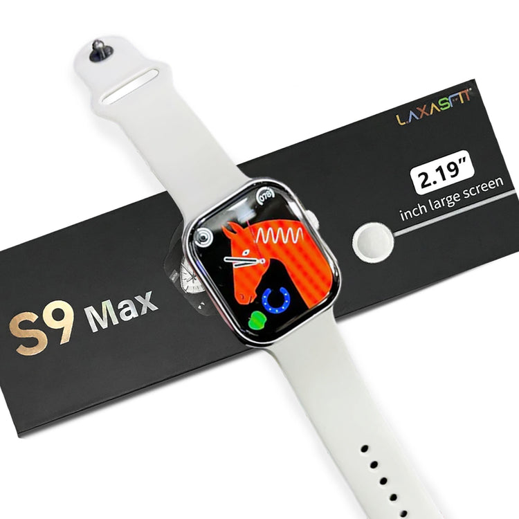 S9 Max 2.19 INCH Display Series 9 SMART WATCH (LAXASFIT APP) SILVER