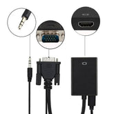 Speedx (sp-vh108) Vga To Hdmi 1080p Adapter With 3.5mm Audio Output Jack