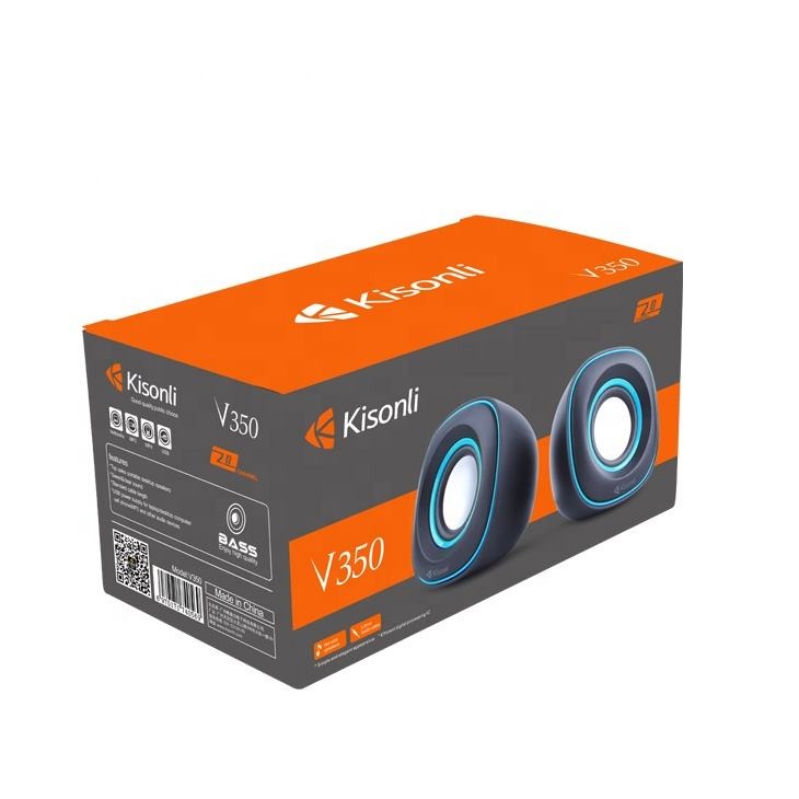 KISONLI V350 USB 2.0 MINI STEREO SOUND SYSTEM HOME THEATER SPEAKER