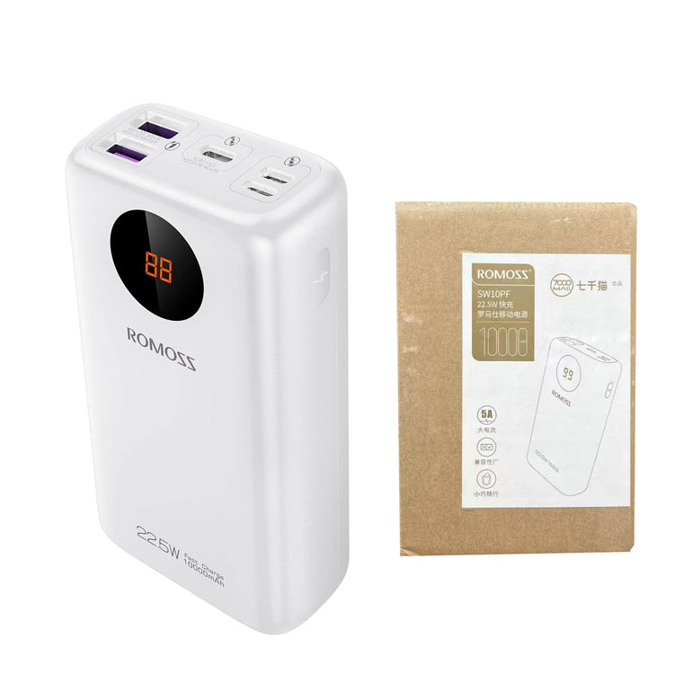 ROMOSS SW10PF 10000MAH 22.5W FAST CHARGING DIGITAL LED DISPLAY