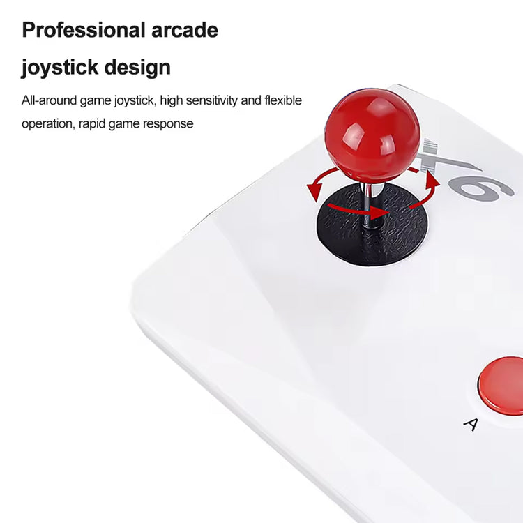 X6 RETRO GAME CONSOLE 64GB WITH DOUBLE ARCADE JOYSTICK 20,000+ GAMES