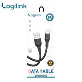 LOGILINK USB TO MICRO SILICONE FAST CHARGING DATA CABLE 1M (1 YEAR WARRANTY) BLACK