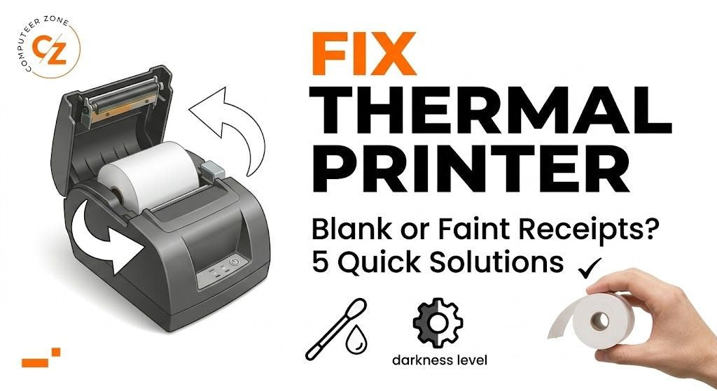 Fix Thermal Receipt Printer Printing Blank or Faint Text
