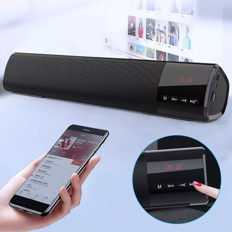 Kisonli Wireless Bluetooth Clock Speaker LED-800
