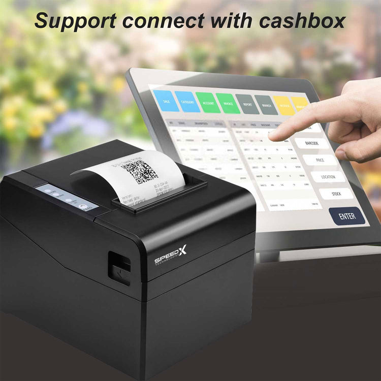 Speed-X SP-250U 80mm Thermal Receipt Printer Usb Interface 300mm/S Printing Speed