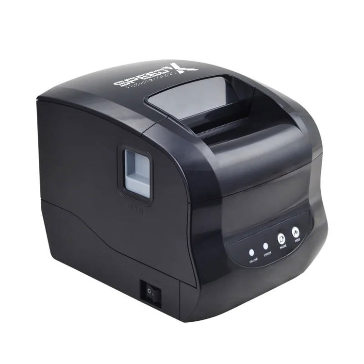 Speed-x SP-650UL 3 Inch Thermal Receipt And Label Printer With Usb+lan Interfac,127mm/s Printing Speed Black Colour