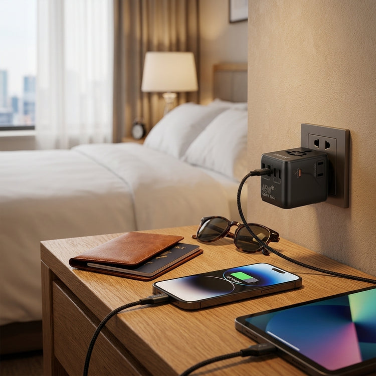 SPEEDX 45W GAN III UNIVERSAL FAST CHARGER & TRAVEL ADAPTER