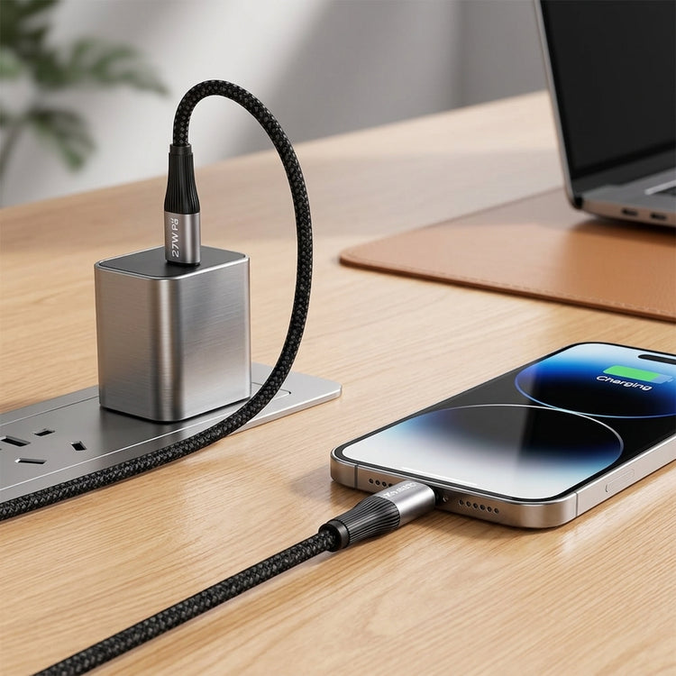 SPEED-X SX-D21L 27W USB-C TO LIGHTNING BRAIDED FAST CHARGING CABLE 1M