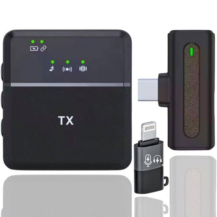 SX8 TYPE-C/IPHONE DUAL PROFESSIONAL LAVALIER WIRELESS MICROPHONE FOR INTERVIEW, VLOG, LIVE MIC NOISE REDUCTION