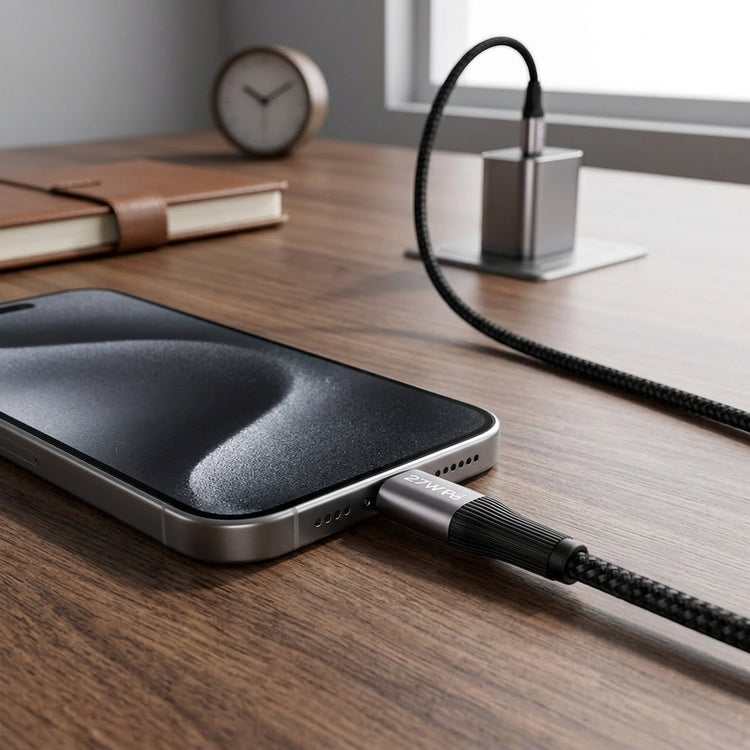 SPEED-X SX-D21L 27W USB-C TO LIGHTNING BRAIDED FAST CHARGING CABLE 1M