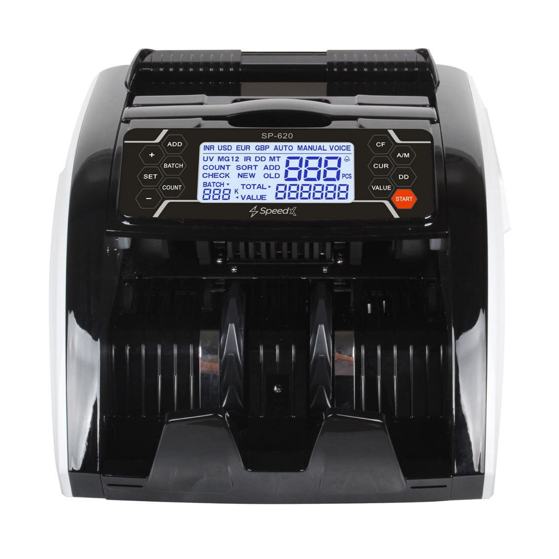 SPEEDX SP-620 SIDE DIGITAL DISPLAY ADVANCED CASH COUNTER MACHINE WITH ...