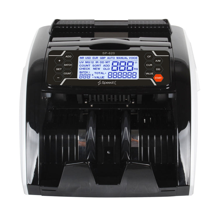 SPEEDX SP-620 SIDE DIGITAL DISPLAY ADVANCED CASH COUNTER MACHINE WITH FAKE NOTE DEDUCTION