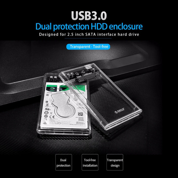 ORICO HDD CASE CRYSTAL 2.5 2139U3-CR 3.0