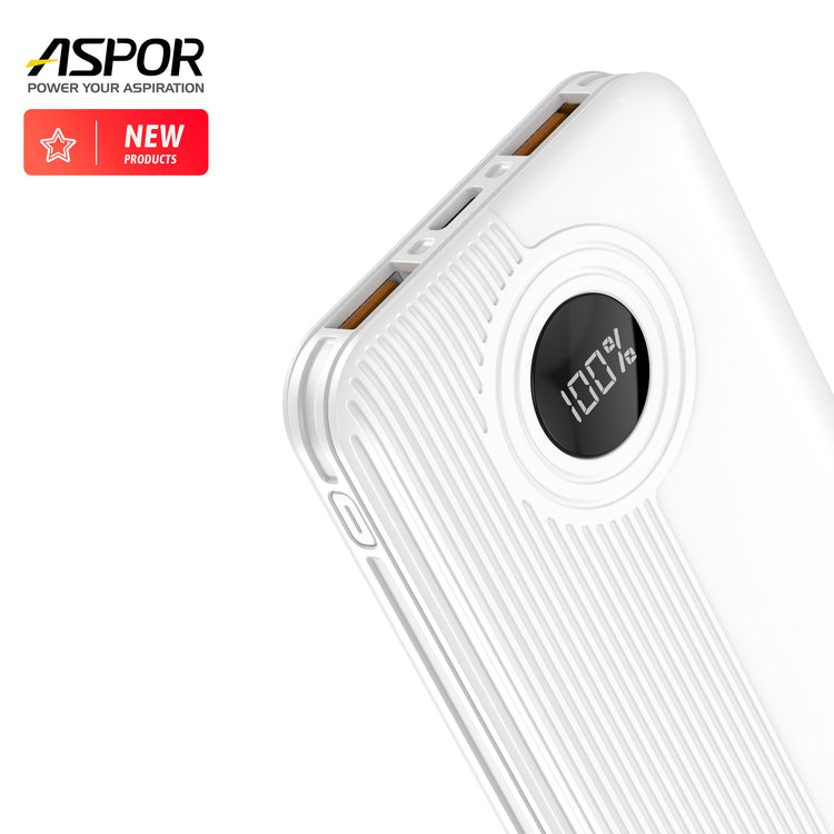 Aspor A320 Power Bank With Display 22.5W PD + QC 3.0 10000mah