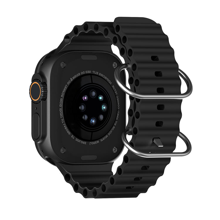 S100 Fendior Smart Watch Ultra 2 With 7 Straps 49mm With Silicon Watch Protector Case With Fitpro App BLACK