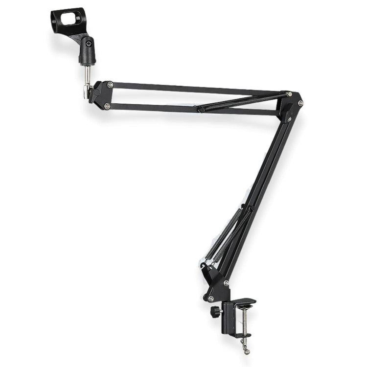 SYGA 35 METAL CANTILEVER MICROPHONE DESKTOP UNIVERSAL CAPACITOR WHEAT STAND (BLACK)