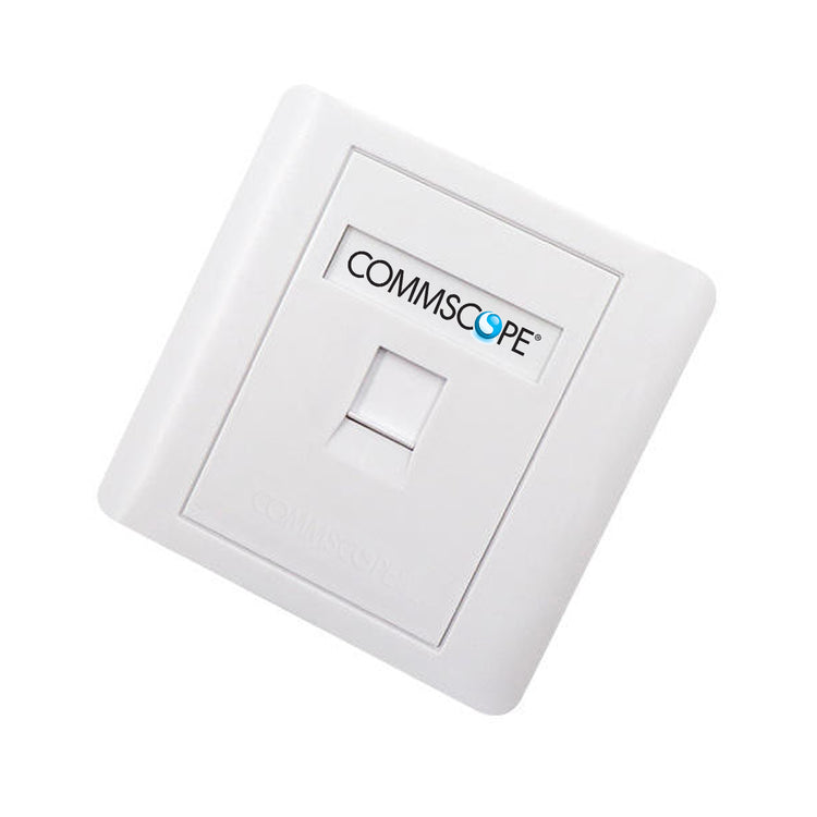 Commscope 1 Port Cat6 Face Plate Netwotking Socket