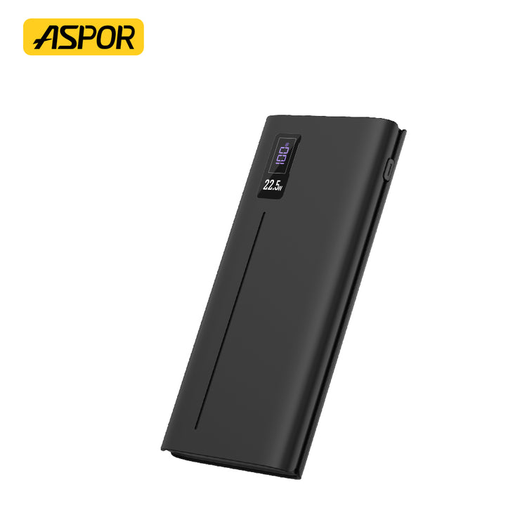 ASPOR A335 POWER BANK 10000MAH 22.5W PD+QC 3.0  WITH LCD DIGITAL DISPLAY