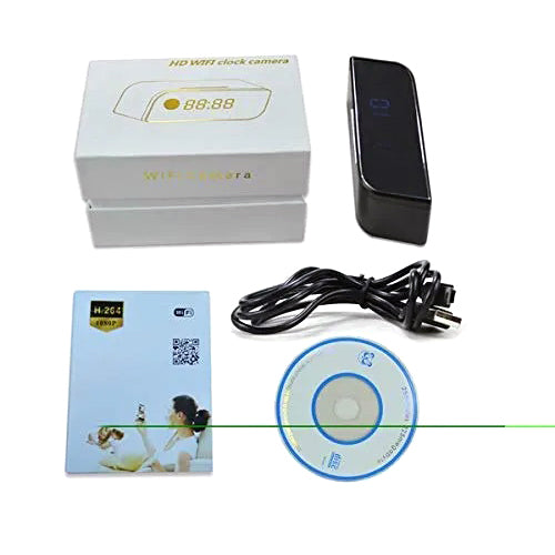 Hidden T3 WiFi Table Clock HD 1080P