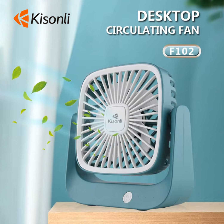 KISONLI F102 PORTABLE DESKTOP SILENCE FAN RECHARGEABLE