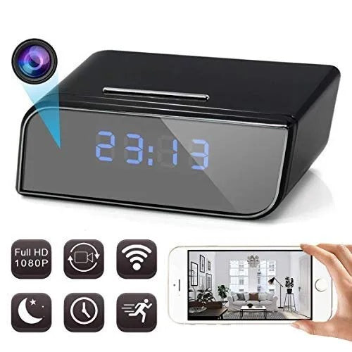 Hidden T3 WiFi Table Clock HD 1080P