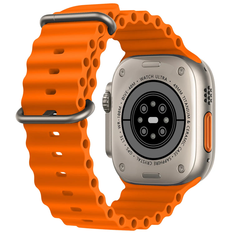 HK8 Pro MAX 2.12 inch AMOLED Screen Smart Watch Ultra 49mm Men Series 8 NFC Wireless Charging Sports Watch WITH Wear Fit Pro APP (Orange)