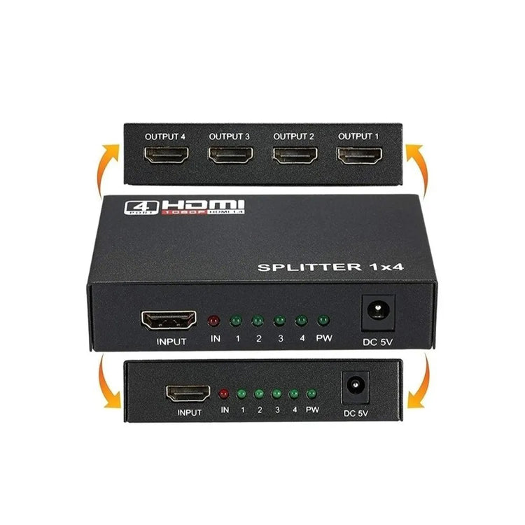 Speed-x Fj104 Hdmi Splitter 4 Port 4k Big Size