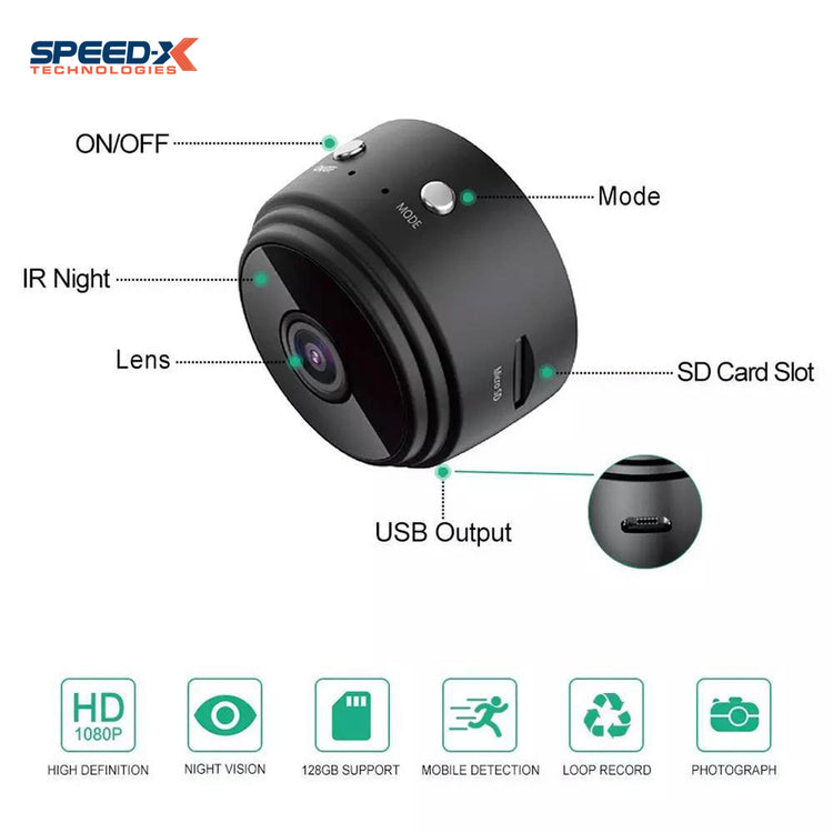 New A9 1080p Hd 2mp Wifi Mini Camera With PIX-LINK CAM App