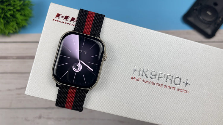 HK9 PRO+ SERIES 9 AMOLED SCREEN AI WATCH FACE SMART WATCH WITH Wearfit Pro APP BLACK