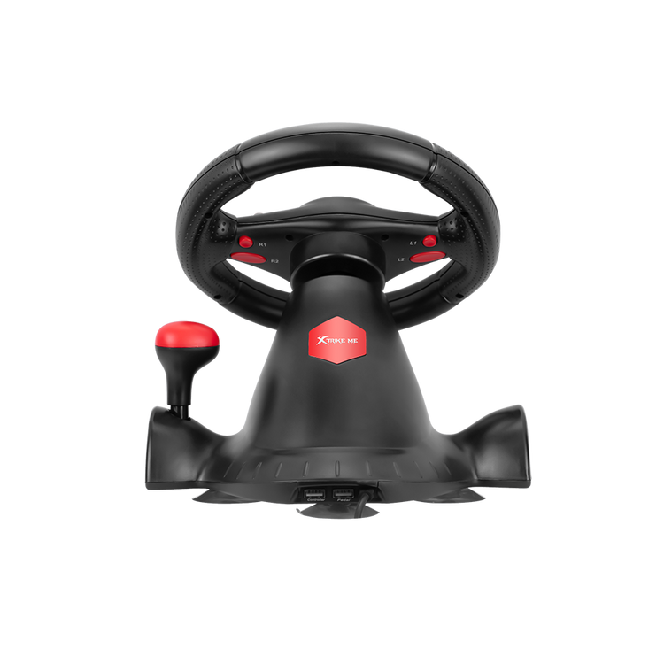 XTRIKE ME GP-903 RACING WHEEL WITH DUAL VIBRATION MOTORS REALISTIC GAMING EXPERIENCE