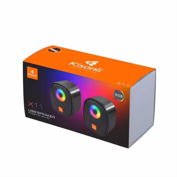 KISONLI X11 RGB GAMER PC MINI USB SPEAKER WITH 6W POWER