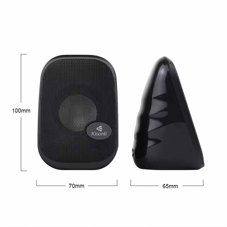 KISONLI KS-09 FASHIONABLE 2 INCH AUDIO SPEAKERS FOR PC OR LAPTOP