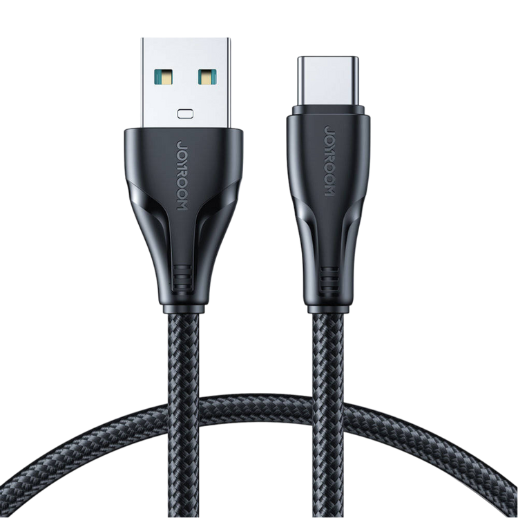 JOYROOM S-A11 SURPASS SERIES 3A USB-A TO TYPE-C FAST CHARGING DATA CABLE 1.2M-BLACK