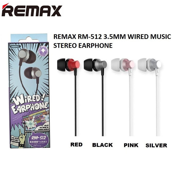 REMAX METAL STEREO MUSIC HANDFREE RM 512