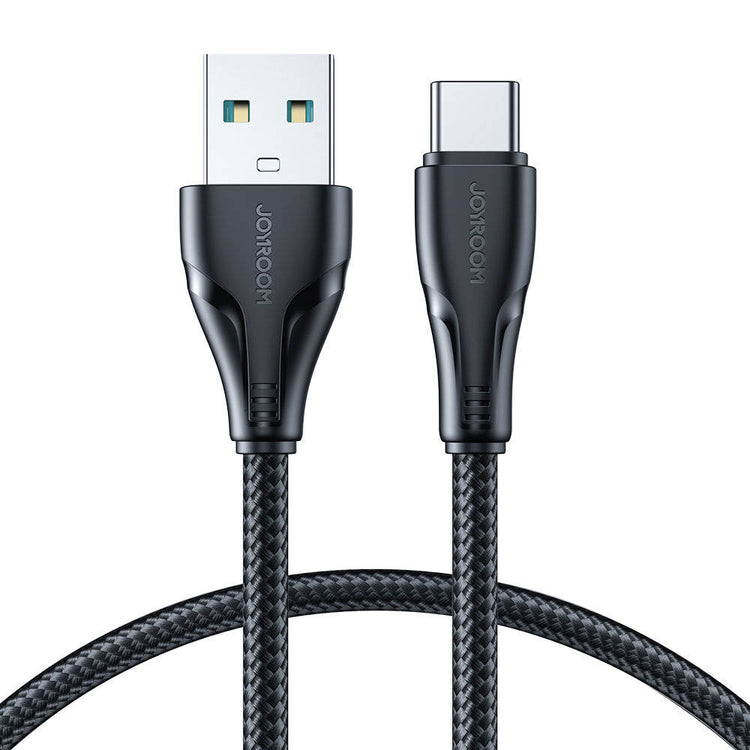 JOYROOM S-UC027A11 SURPASS SERIES 3A USB-A TO TYPE-C FAST CHARGING DATA CABLE 3M-BLACK