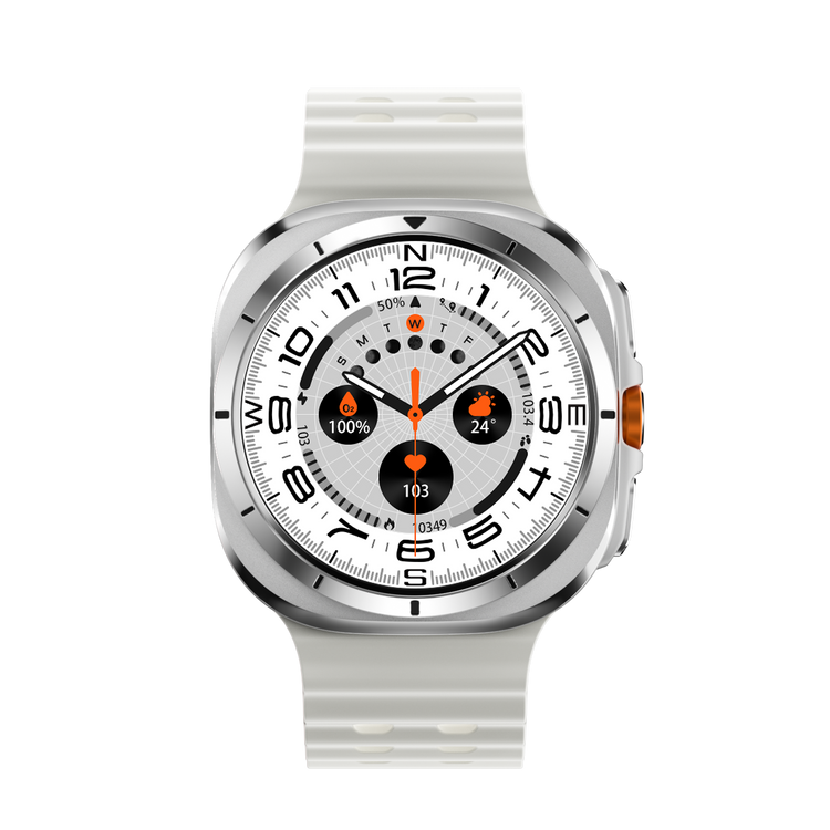 JS WATCH7 ULTRA 1.43 AMOLED DISPLAY WATERPROOF IP68 SMART WATCH WITH FITCLOUDPRO APP WHITE